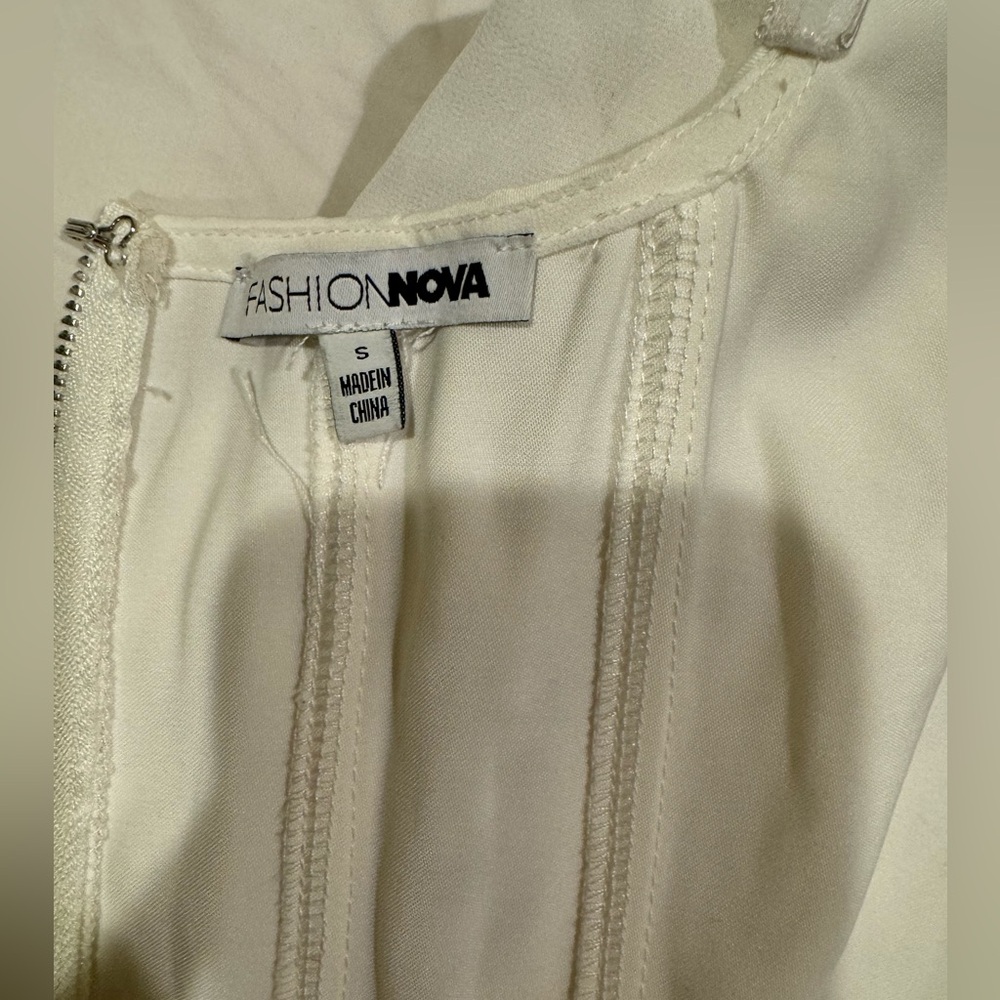 White corset top from fashion nova in size small